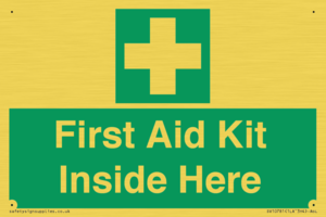 First Aid Kit Inside Here